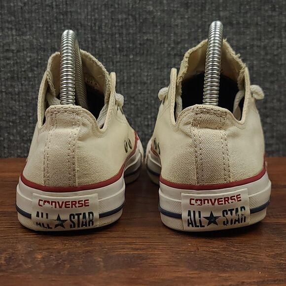 Converse Chuck Taylor All Star Low Sneakers Womens 7 Off White Canvas Casual - Picture 8 of 13